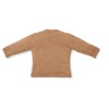 Bruin gebreid overslagtruitje - Knitted wrap cardigan brown